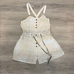 Damir Doma Ivory with Black Dot Print mini dress size XS